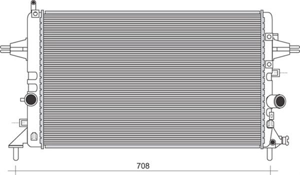 MAGNETI MARELLI Radiators, Motora dzesēšanas sistēma 350213974000